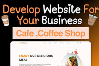 design a modern, inviting website for your cafe youtube or artist website