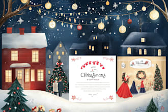 make amazing christmas,greeting or holiday card