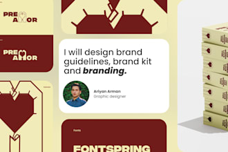 design brand guidelines, brand kit and branding