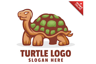 design high quality turtle logo in high definition