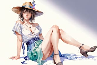 draw your portrait in a watercolor