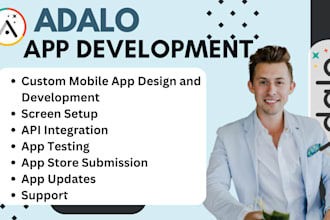 develop responsive websites ios and android mobile apps using adalo