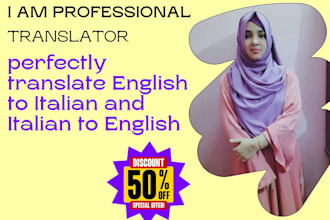 perfectly translate english to italian and italian to english