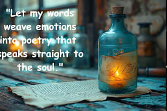 write a beautiful, custom poem for any occasion