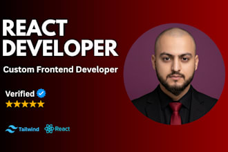 build your website using react and tailwind