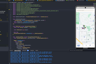 create flutter app with firebase and API integration