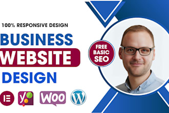 build a responsive wordpress business website and website development