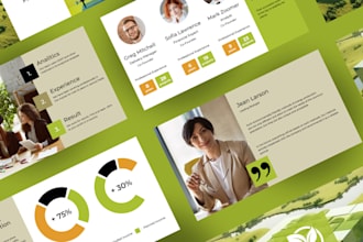 design modern powerpoint presentation, pitch deck