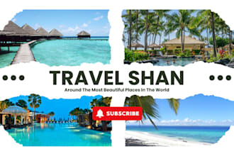 design traveling youtube thumbnail for your channel  in 24hrs