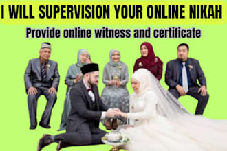 supervision your online nikah imam nikah witness and certificate