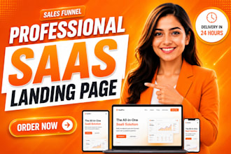 build a high converting saas landing page and startup website