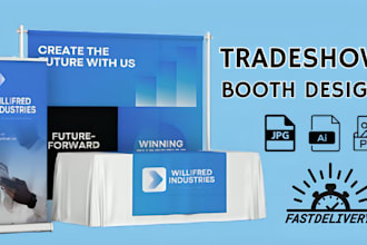 design backdrop trade show banner booth yard sign roll up banner signage