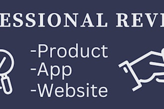 test and review your website, app, game, product, etc