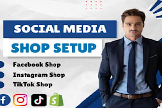 setup tiktok shop facebook shop instagram shop tiktok ads shopify marketing