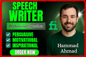 write an informative, persuasive speech, and outline