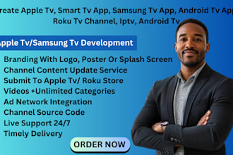 create apple tv, smart tv app, samsung tv app, android tv app, iptv, android tv