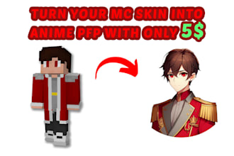 turn your minecraft skin into amazing anime profile