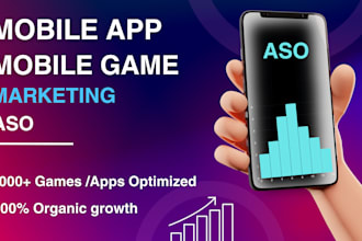 do your app or game marketing and aso on play store and app store