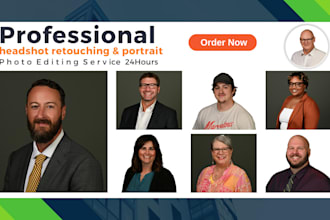 do professional headshot retouch portrait photo editing
