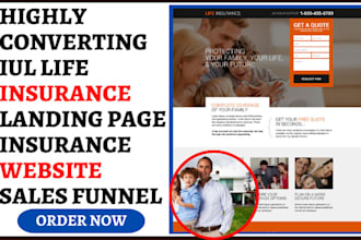 generate iul life insurance leads life insurance landing page insurance website