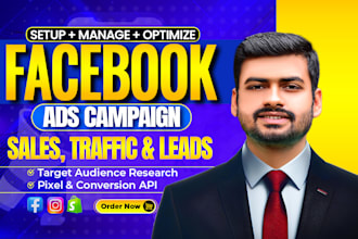 do facebook ads campaign, run meta ads,instagram advertising for sales and leads