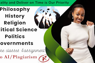 do philosophy, history, religion, political science, politics, government papers