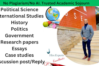 do political science, history, international studies, gender studies, government