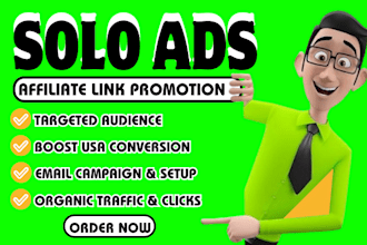 usa solo ads promotion affiliate link marketing MLM campaigns lead sign up
