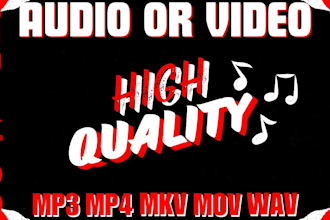convert and edit your audio and video files to the format you want