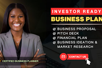 create an investor ready business plan and grant application