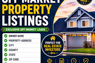 provide USA motivated seller and off market property leads