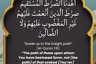 design attractive islamic posts, quran verses or hadith