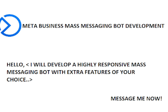 develop a mass messaging bot for meta business suite