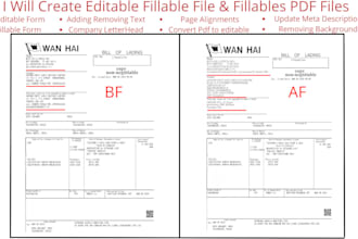 create, update or design interactive, fillable or editable PDF forms