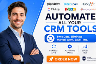 pipedrive bitrix salesforce engagebay hubspot clickup zoho zapier workflows