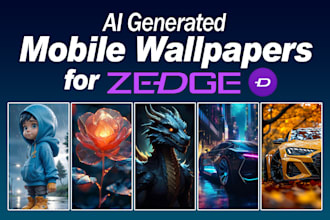 generate ai mobile wallpapers for sell on zedge app