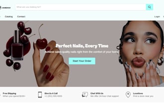 build 7 figure nail care salon website lipgloss store  nail beauty salon website