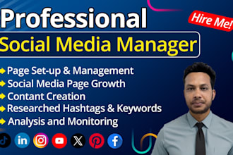 do your social media marketing, manage content creator, personal assistant
