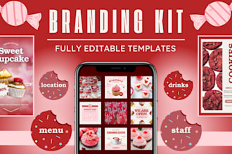design feminine instagram branding kit