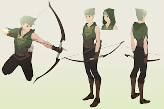 draw your character design sheet