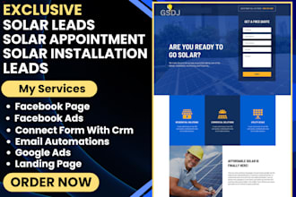 generate exclusive solar leads solar appointment leads solar installation leads