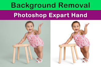 do professional photoshop image editing and background cutout