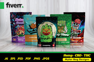 design cannabis pouches, weed products, cbd and kratom pouches