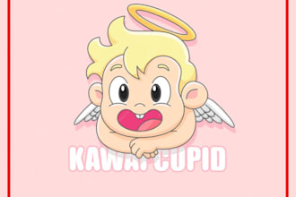 do cute vtuber, twitch kawaii logo