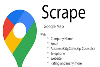 scrape google map for targeted b2b email list leads data scraping business map