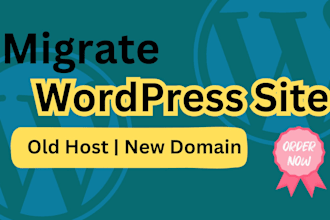 transfer, move, migrate wordpress website to new host