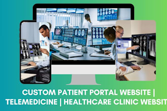 create custom patient portal website telemedicine healthcare clinic website