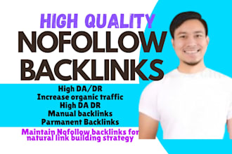 build hq da70 to da 90 plus nofollow whitehat offpage diverse backlinks