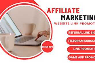 do affiliate referral link promotion telegram subscriber game app link sign up