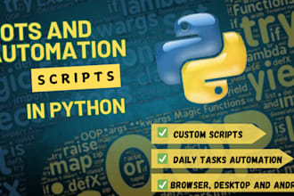 create automation bot, website automation, custom bots, automate any task